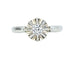 Bague 54 Bague solitaire or blanc et platine, diamant 0,10 carat 58 Facettes AB622