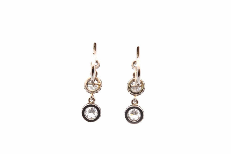 Boucles d'oreilles Boucles d'oreilles diamants en or 18k 58 Facettes 26798