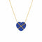 Collier Collier vintage Tiffany & Co Lapis Lazuli Cross My Heart en or jaune 18 carats des années 1990 58 Facettes G13976