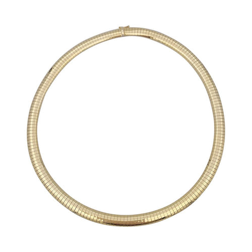 Vintage Omega yellow gold necklace.