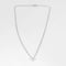 Collier COLLIER OR BLANC 1 DIAMANT O,20ct 58 Facettes M8927