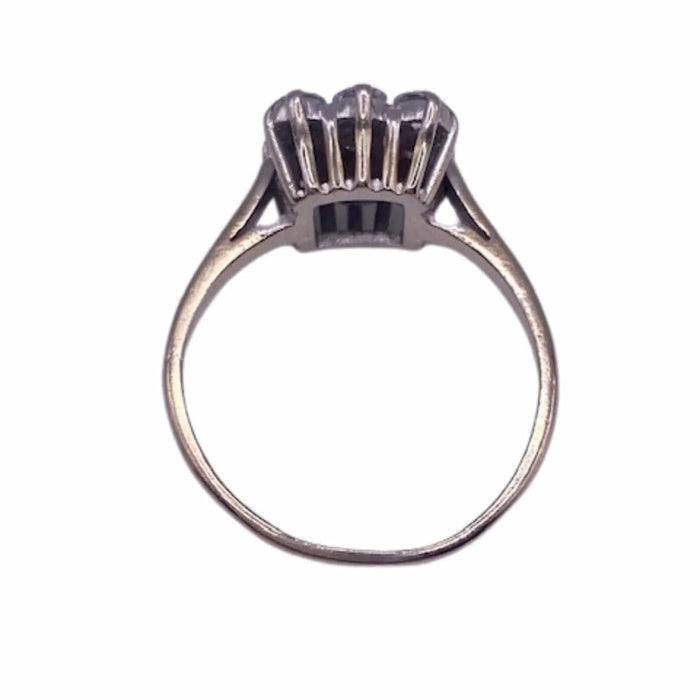 Bague 52 Solitaire pavée or blanc et diamants 58 Facettes 10-GS31600-2