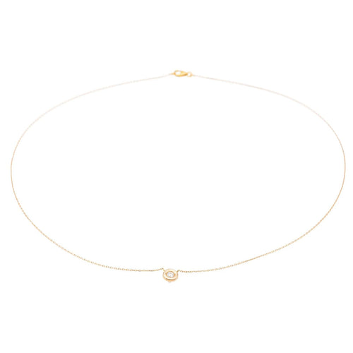 Collier Collier Or rose Diamant 58 Facettes 579114RV