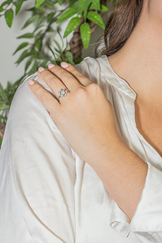 Bague 57 Bague Or blanc Diamant 58 Facettes 3515994CN