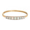 Bracelet Bracelet jonc victorien en or jaune avec opale et diamants 58 Facettes G13988