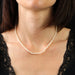 Collier Collier de perles blanches en choker 58 Facettes 24-013