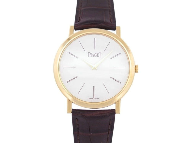 Montre montre PIAGET altiplano 38 mm mecanique or jaune 58 Facettes 259149
