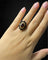 Bague 57 Bague majestueuse en grenat pyrope 58 Facettes
