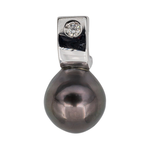 Pendentif Pendentif Perle de Tahiti Or blanc Diamant 58 Facettes 3079916CN