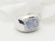 Bague 51 Bague Poiray en or blanc, calcédoine bleue et diamants 58 Facettes