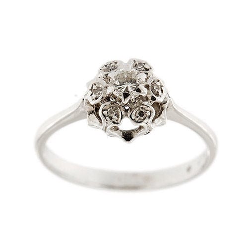 Bague 57 Bague solitaire avec diamants 0,24 ct 58 Facettes 35652