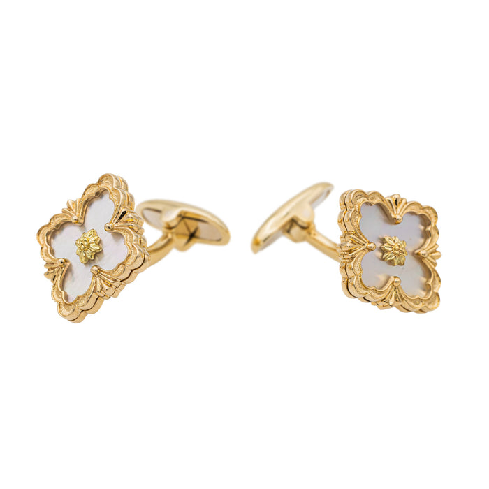 Buccellati Cufflinks Yellow gold Mother-of-pearl