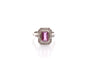 Bague 53 Bague vintage saphir rose de 1,57cts et diamants 58 Facettes 26641-27260
