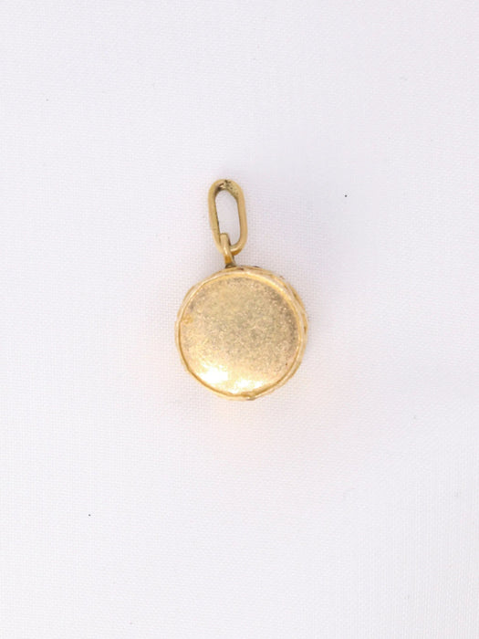 Pendentif charms tambour vintage or jaune 58 Facettes 1087.8