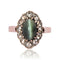 Bague 55 Bague ancienne chrysobéryl oeil de chat et diamants 58 Facettes 19-378-50