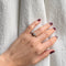 Bague 57 Bague Art déco n°96 en or blanc 18 carats et diamant 58 Facettes