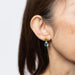 Boucles d'oreilles Peridot Blue Topaz Earrings Drops Estate Gold Mixed Gemstones 58 Facettes G13657