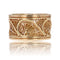 Bague 54 Bague bandeau or jaune filigranée 58 Facettes CV109