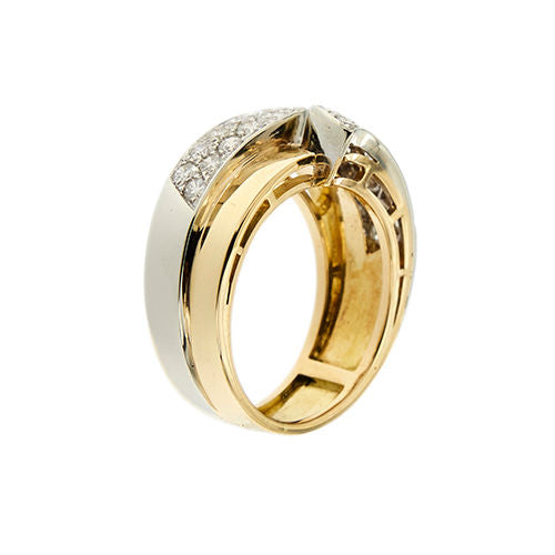 Ring mit Diamant-Faszie