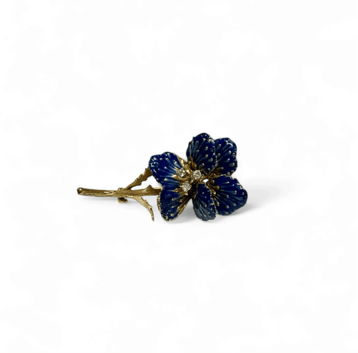 Broche Broche « fleur bleue » Édouard Richards 58 Facettes REF2501-268