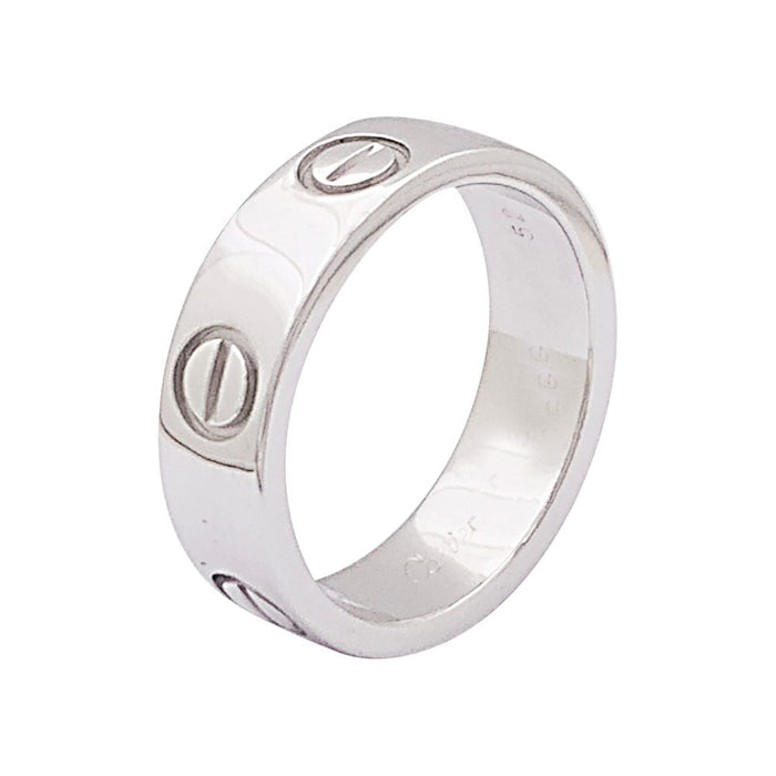 Bague 52 Bague Cartier "Love" or blanc. 58 Facettes 34010