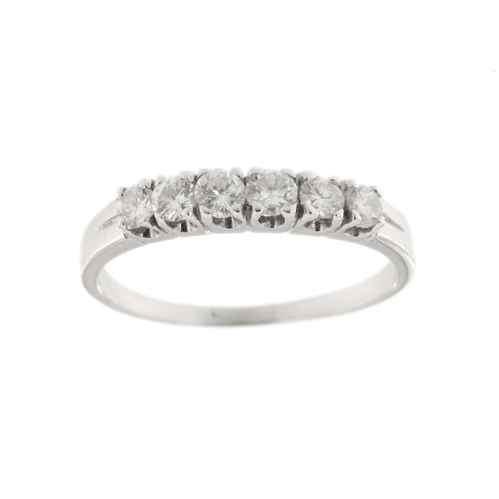 Bague 59 Bague en or blanc avec diamants 58 Facettes 33630