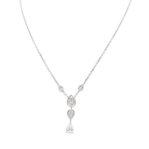Collier Collier Chaumet "Joséphine, Ronde d'Aigrettes" or blanc, diamants. 58 Facettes 33877