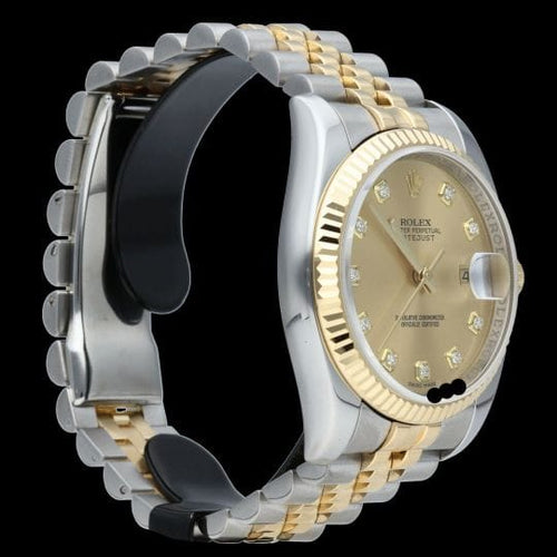 Montre Rolex Montre Date Just 36 58 Facettes MT44090