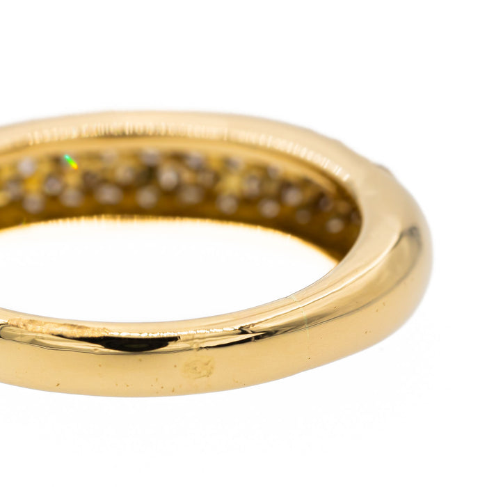 Yellow Gold Diamond Bangle Ring