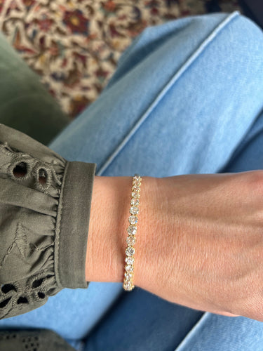 Beautiful old mine diamond bangle 58 Facettes