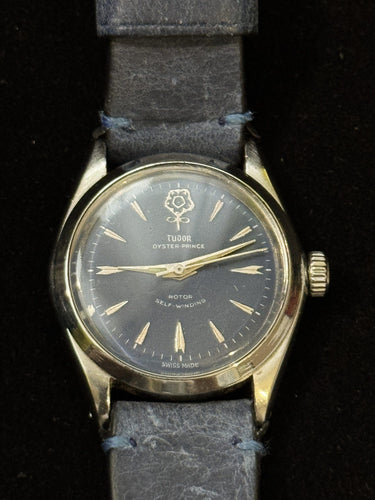 Montre TUDOR - Montre Oyster Prince Big Rose - Cadran bleu - Mécanique - Vintage 58 Facettes