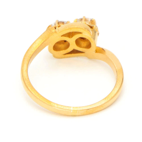 Bague 51 Bague Toi Et Moi en or jaune 18 carats et diamants 58 Facettes 010788AB20E842AFA508003DE20DC709