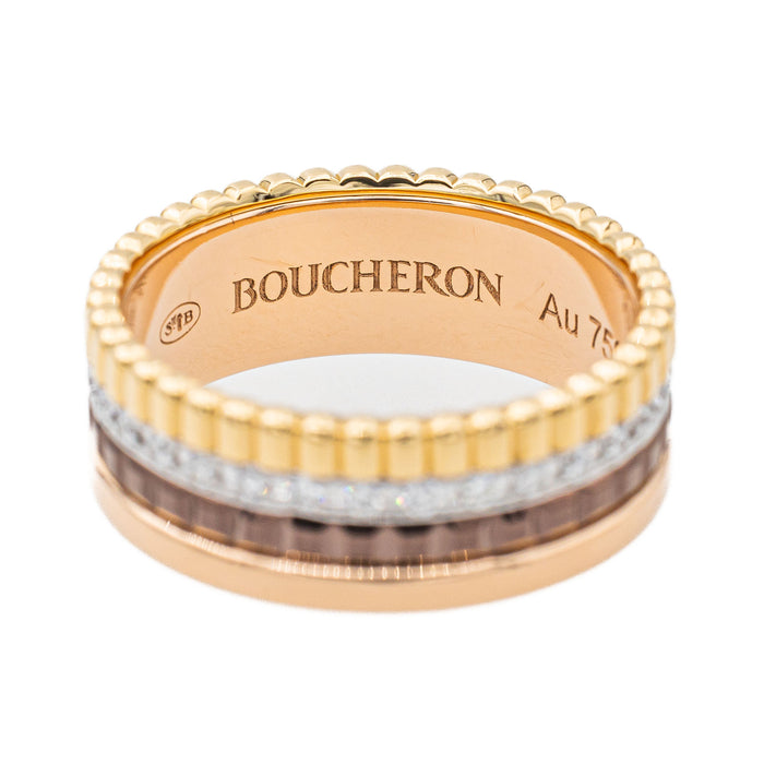 Boucheron Ring Quatre Yellow gold Diamond