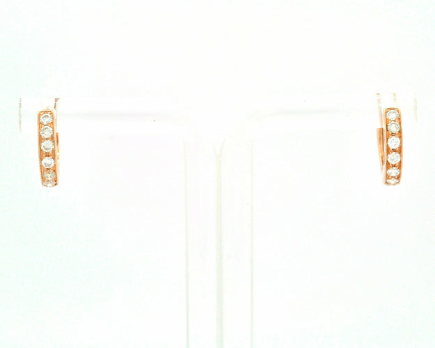 Boucles d'oreilles Orecchini in oro rosa e diamanti 58 Facettes