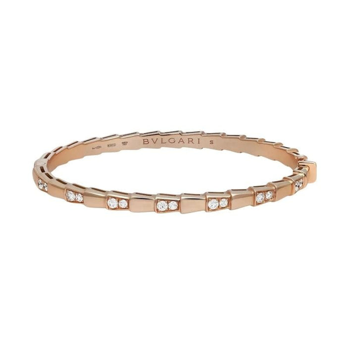 Bulgari - Bracelet Serpenti Viper Or Rose Diamant 58 Facettes