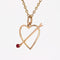 Pendentif Pendentif coeur fléché 58 Facettes 22-001A