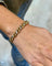 Bracelet Bracelet gourmette ancienne or jaune et diamants 58 Facettes