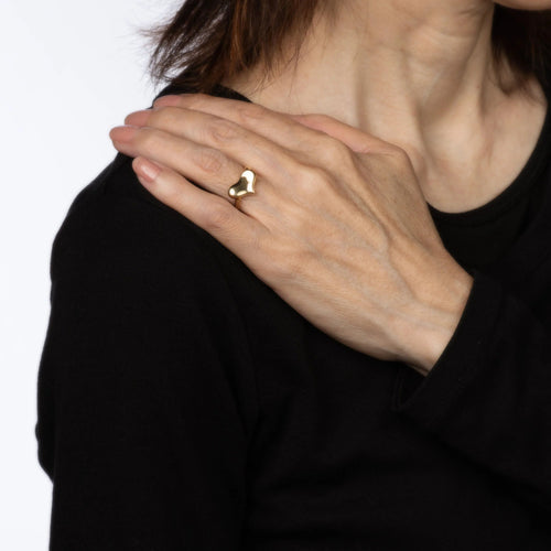 Bague 53 Angela Cummings - Bague Coeur Vintage Or Jaune 58 Facettes G13407