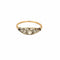 Bague 50,5 Fine bague or jaune et gris et diamants 58 Facettes DRE15742