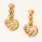 Boucles d'oreilles Chopard - Ohrstecker Happy Diamonds en or jaune 18k et diamants 58 Facettes 3285