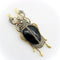 Broche Broche scarabée en or et argent avec diamants, onyx et rubis 58 Facettes