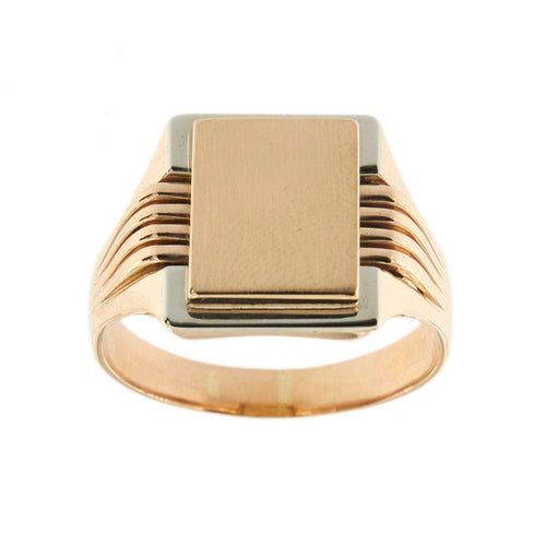 Bague Anello a scudo due ori 58 Facettes 35461