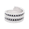 Bague 49 Bagues Dinh Van, "Spirale", or blanc, diamants et diamants noirs. 58 Facettes 33692