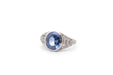 Bague 53 Bague saphir 3,71cts et diamants en platine 58 Facettes 26080-26035