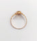 Bague marguerite antique citrine et perles en or rose 18k (circa 1900)
