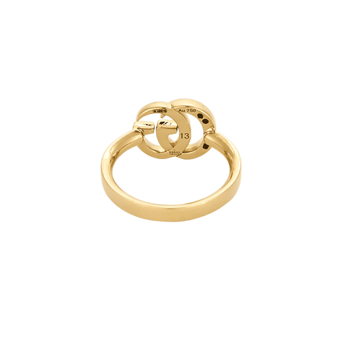 Bague 52 BAGUE GUCCI INTERLOCKING OR JAUNE 58 Facettes BO/250013/