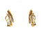 Boucles d'oreilles Boucles d'oreilles coniques en or jaune serties de diamants baguette 58 Facettes UN0150