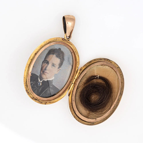 Pendentif Pendentif étoile du Nord victorien antique en émail bleu et diamant en or rose 14 carats 58 Facettes G13740