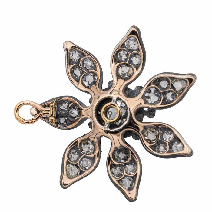 Pendentif Pendentif Fleur Or jaune Diamant 58 Facettes 3351140CN