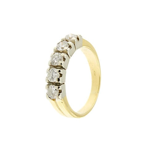 Bague 53 Bague Riviera avec diamants de 0,80 ct 58 Facettes 37551